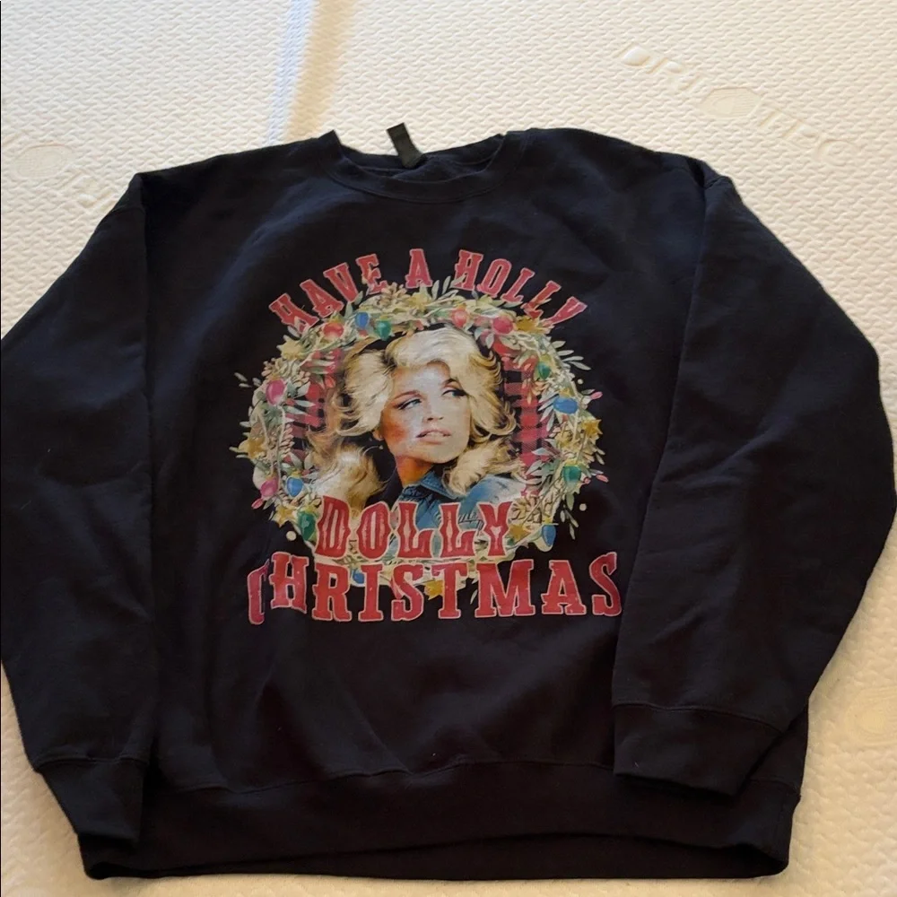 Gildan Black 'Have a Holly Dolly Christmas' Blanket